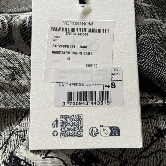 Jacquemus La Chemise Corto Printed Long Sleeve Shirt IT 48‎ US 12 NWT - Picture 11 of 13